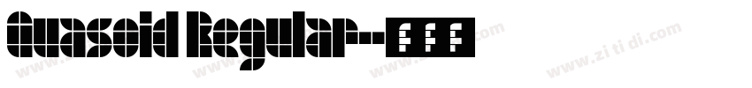 Quasoid Regular字体转换